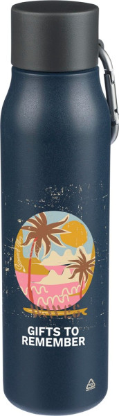 Doppelwandige Trinkflasche aus recyceltem Edelstahl (600 ml) Cassian