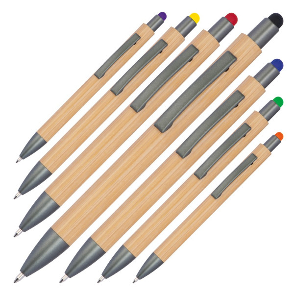 Bambuskugelschreiber mit Touchfunktion LUCIO