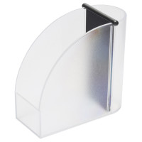 gefrostet glasklar/schwarz