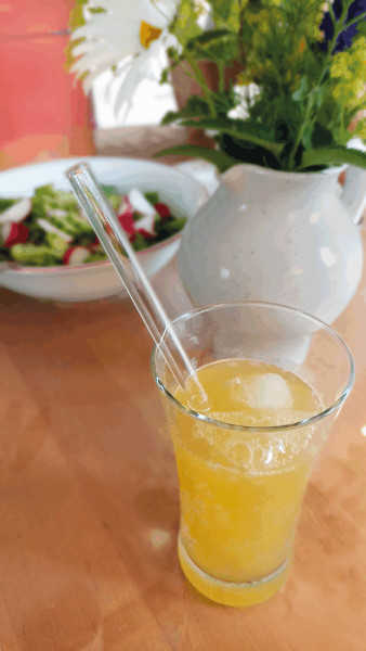 DRINK SMART - Glas-Strohhalm