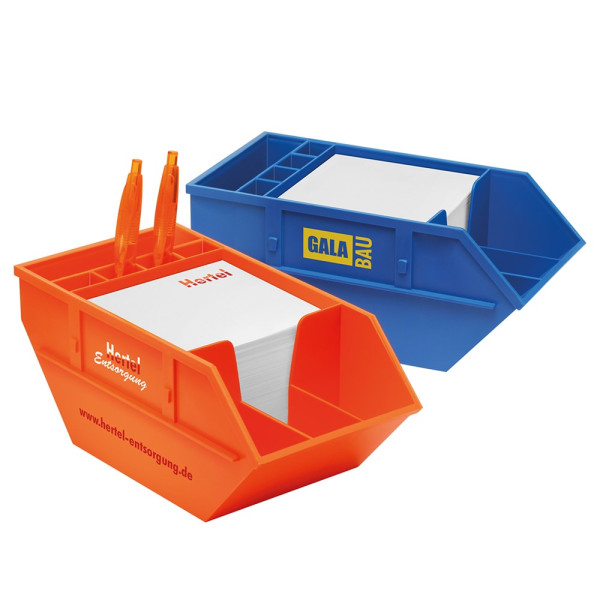 Zettelbox mit Köcher 