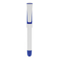 Weiß/Dunkelblau/Blaue Tinte