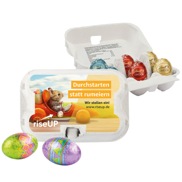 Sixpack mit Schoko-Ostereiern