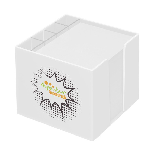 Zettelbox mit Köcher 