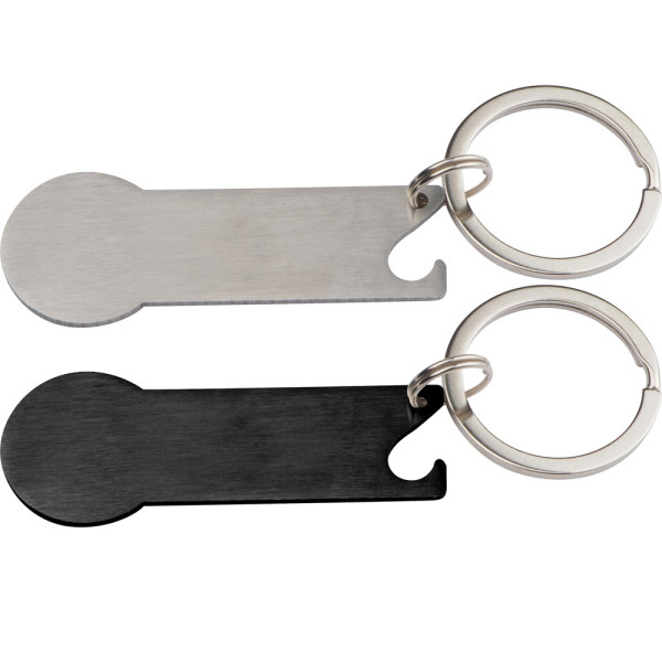 Schlüsselanhänger mit Einkaufschip Stickit